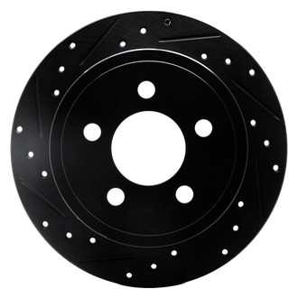 DFC® - Premium Drilled and Slotted Rear Driver Side Brake Rotor