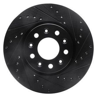 DFC® - Premium Drilled and Slotted Front Passenger Side Brake Rotor
