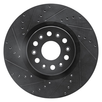 DFC® - Premium Drilled and Slotted Front Driver Side Brake Rotor