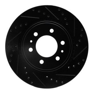 DFC® - Premium Drilled and Slotted Front Passenger Side Brake Rotor