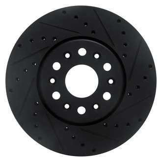 DFC® - Premium Drilled and Slotted Front Passenger Side Brake Rotor
