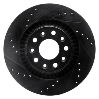 DFC® - Premium Drilled and Slotted Front Driver Side Brake Rotor
