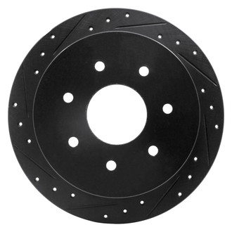 DFC® - Premium Drilled and Slotted Rear Driver Side Brake Rotor