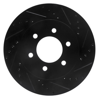 DFC® - Premium Drilled and Slotted Front Passenger Side Brake Rotor