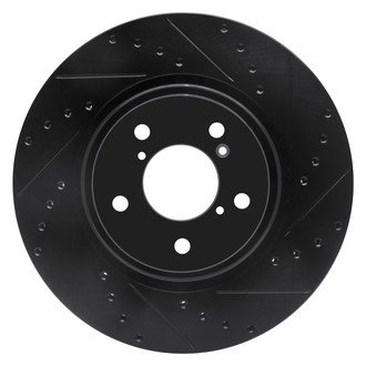 DFC® - Premium Drilled and Slotted Front Passenger Side Brake Rotor