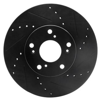 DFC® - Premium Drilled and Slotted Front Passenger Side Brake Rotor
