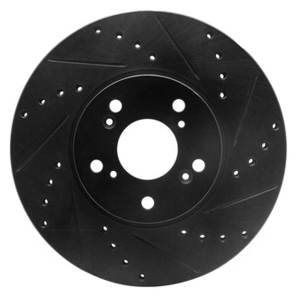 DFC® - Premium Drilled and Slotted Front Passenger Side Brake Rotor