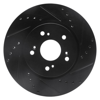 DFC® - Premium Drilled and Slotted Front Passenger Side Brake Rotor