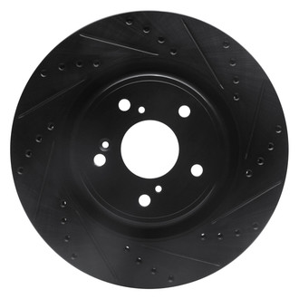 DFC® - Premium Drilled and Slotted Front Passenger Side Brake Rotor