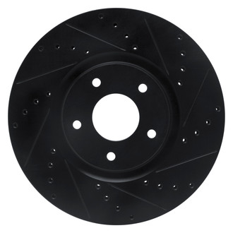 DFC® - Premium Drilled and Slotted Front Passenger Side Brake Rotor