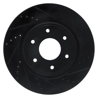 DFC® - Premium Drilled and Slotted Front Passenger Side Brake Rotor