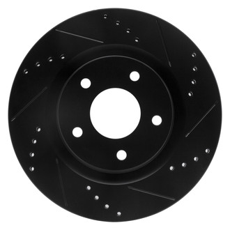 DFC® - Premium Drilled and Slotted Front Passenger Side Brake Rotor