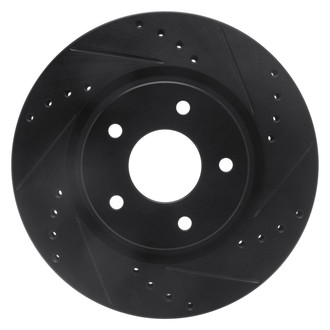 DFC® - Premium Drilled and Slotted Front Passenger Side Brake Rotor