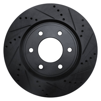 DFC® - Premium Drilled and Slotted Front Passenger Side Brake Rotor