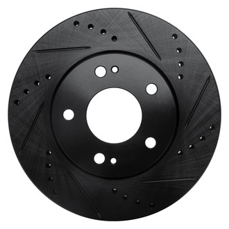 DFC® - Premium Drilled and Slotted Front Passenger Side Brake Rotor
