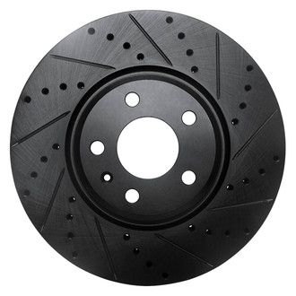 DFC® - Premium Drilled and Slotted Front Passenger Side Brake Rotor