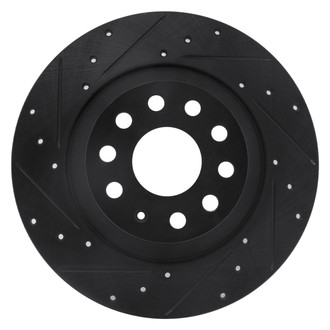 DFC® - Premium Drilled and Slotted Rear Driver Side Brake Rotor