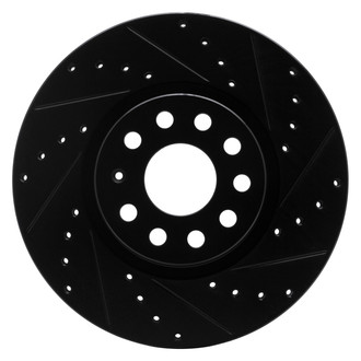 DFC® - Premium Drilled and Slotted Front Passenger Side Brake Rotor