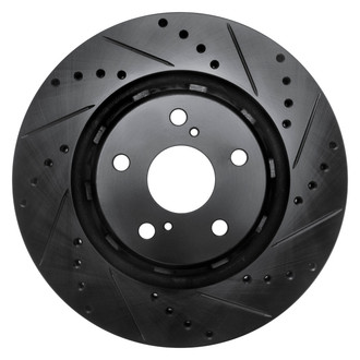 DFC® - Premium Drilled and Slotted Front Passenger Side Brake Rotor