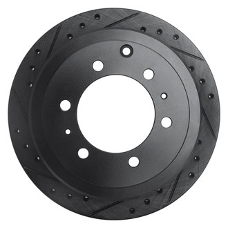 DFC® - Premium Drilled and Slotted Rear Driver Side Brake Rotor