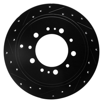 DFC® - Premium Drilled and Slotted Rear Driver Side Brake Rotor