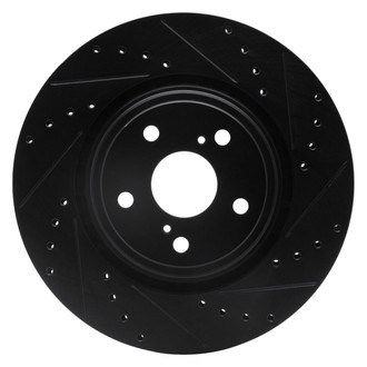 DFC® - Premium Drilled and Slotted Front Passenger Side Brake Rotor
