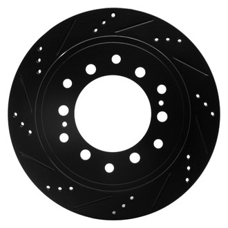 DFC® - Premium Drilled and Slotted Rear Driver Side Brake Rotor