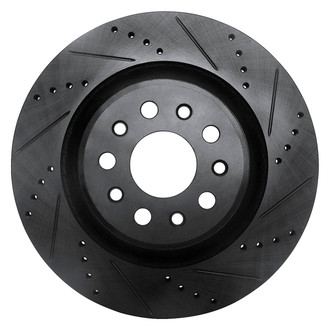 DFC® - Premium Drilled and Slotted Rear Passenger Side Brake Rotor