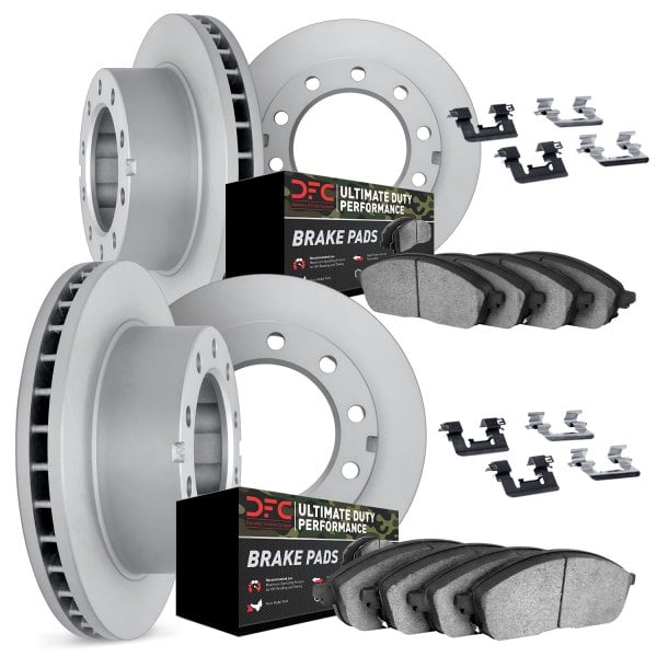 DFC® - Plain Front and Rear Brake Kit with Ultimate Duty Performance Brake Pads