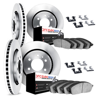 DFC® - Plain Front and Rear Brake Kit with 5000 Euro Ceramic Brake Pads