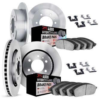 DFC® - Plain Front and Rear Brake Kit with 4000 HybriDynamic Brake Pads