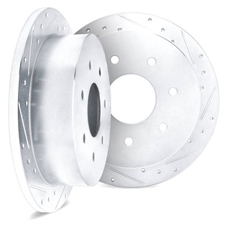 DFC® - Premium Drilled and Slotted Rear Brake Rotor Set
