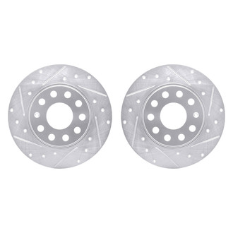 DFC® - Premium Drilled and Slotted Rear Brake Rotor Set