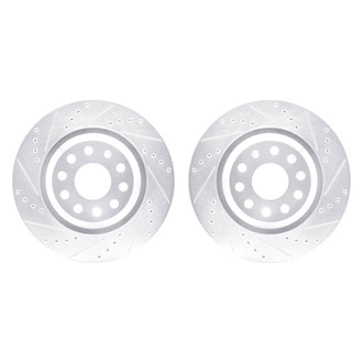 DFC® - Premium Drilled and Slotted Rear Brake Rotor Set