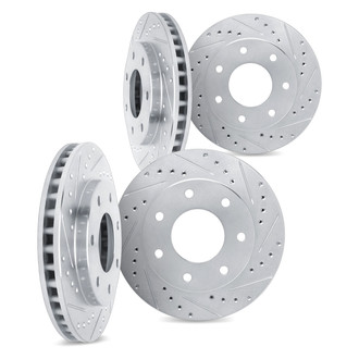DFC® - Premium Drilled and Slotted Front and Rear Brake Rotor Set