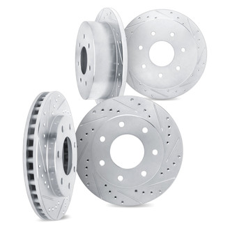 DFC® - Premium Drilled and Slotted Front and Rear Brake Rotor Set