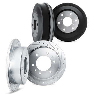 DFC® - Premium Drilled and Slotted Front and Rear Brake Rotor Set