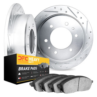 DFC® - Drilled and Slotted Rear Brake Kit with Heavy Duty Brake Pads