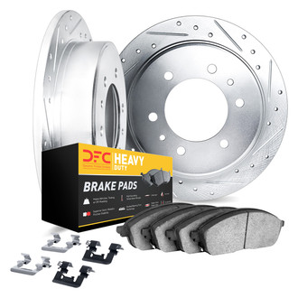 DFC® - Drilled and Slotted Rear Brake Kit with Heavy Duty Brake Pads