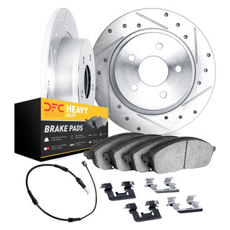 DFC® - Drilled and Slotted Rear Brake Kit with Heavy Duty Brake Pads