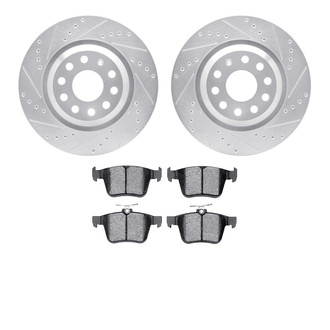 DFC® - PRO-KIT 3000 Drilled and Slotted Rear Brake Kit