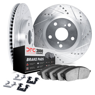 DFC® - PRO-KIT 3000+ Drilled and Slotted Rear Brake Kit