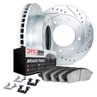 DFC® - PRO-KIT 3000+ Drilled and Slotted Rear Brake Kit