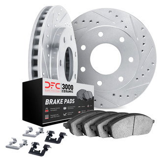 DFC® - PRO-KIT 3000+ Drilled and Slotted Rear Brake Kit