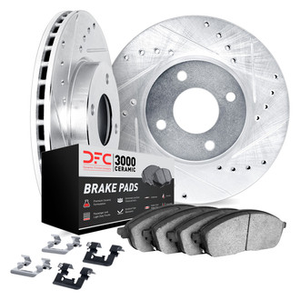 DFC® 7312-67132 - PRO-KIT 3000+ Drilled and Slotted Front Brake Kit