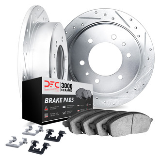 DFC® - PRO-KIT 3000+ Drilled and Slotted Rear Brake Kit