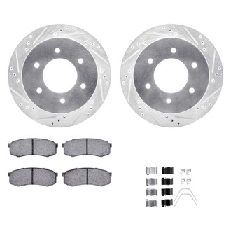 DFC® - PRO-KIT 3000+ Drilled and Slotted Rear Brake Kit
