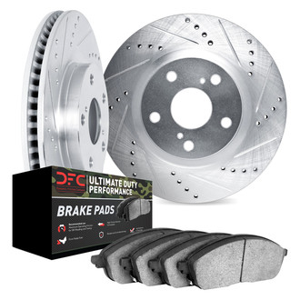 DFC® - Drilled and Slotted Rear Brake Kit with Ultimate Duty Performance Brake Pads