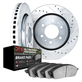 DFC® - Drilled and Slotted Rear Brake Kit with Ultimate Duty Performance Brake Pads