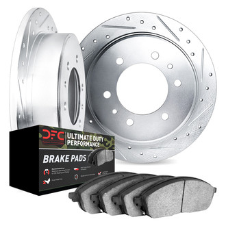 DFC® - Drilled and Slotted Rear Brake Kit with Ultimate Duty Performance Brake Pads